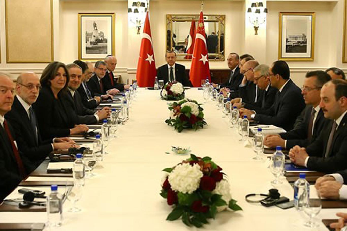 Cumhurbaşkanı Erdoğan, ABD’deki Yahudi kuruluşları temsilcilerini kabul etti Cumhurbaşkanı Erdoğan, ABD’deki Yahudi kuruluşları temsilcilerini kabul etti